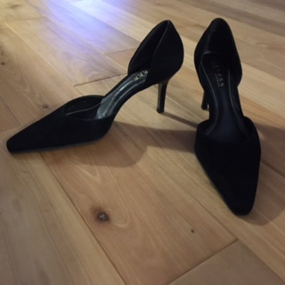 Calise Ralph Lauren Suede Heels size 7 1/2 - Picture 1 of 11